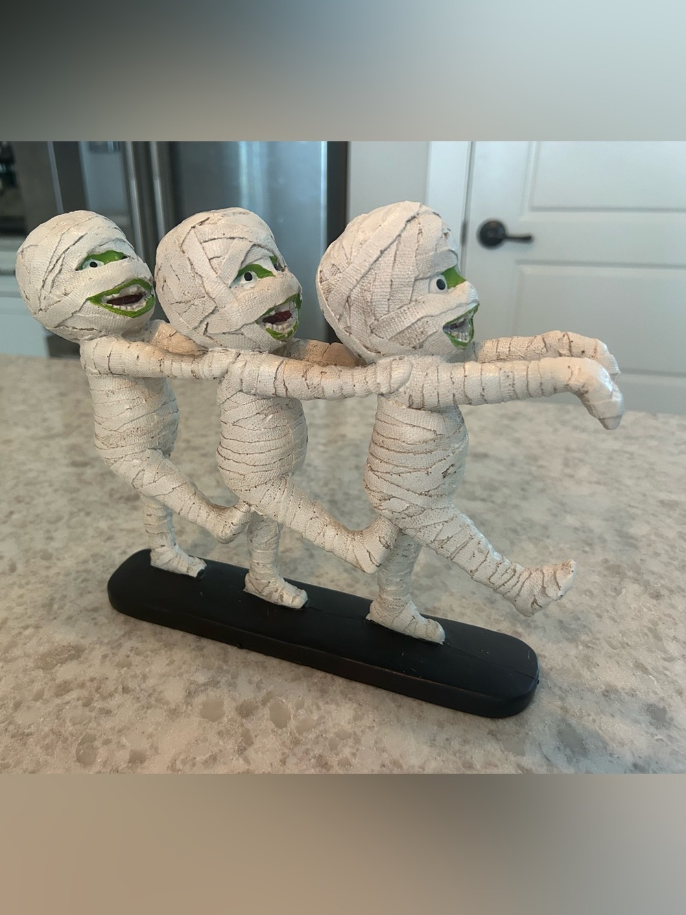 “New” White Mummy Trio Decorative Figurine - Home Art Accent